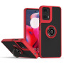 Чохол - накладка TPU Color Matte Ring для Motorola Moto G85 / S50 Neo чорний з червоним