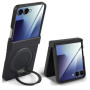 Чехол Omeve Shockproof Ring 360 для Motorola Razr 70 / 60 / 50 с магнитным кольцом