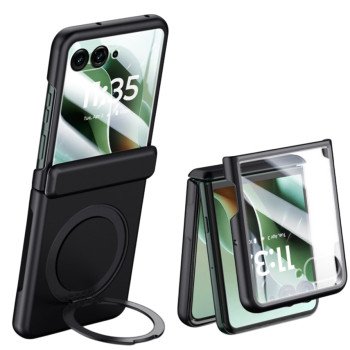 Чохол Omeve Shockproof Ring 360 для Motorola Razr 60 Ultra з магнітним кільцем