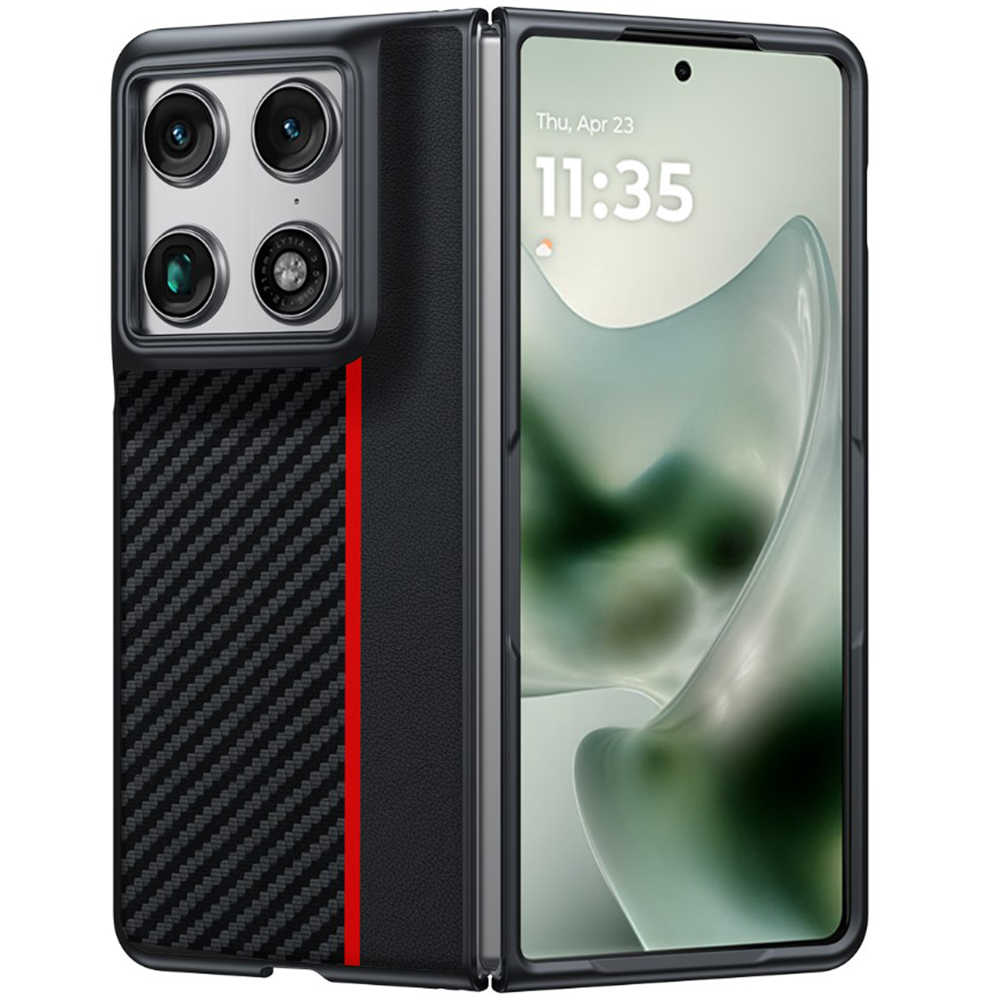 Чохол Carbon Color Line для Motorola Razr Fold чорно-червоний
