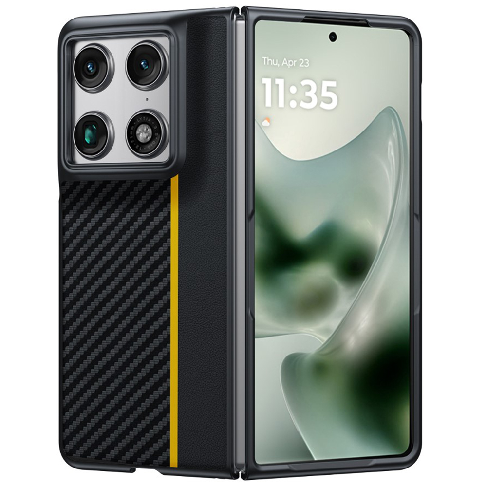 Чохол Carbon Color Line для Motorola Razr Fold чорний з жовтим