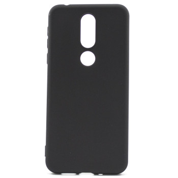 Матовый чехол накладка Silicone Matted для Nokia 7.1, Black