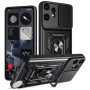 Чехол накладка Ricco Camera Sliding для Nothing CMF Phone 2 Pro с металлическим кольцом и защитой камеры красный