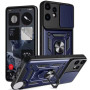 Чехол накладка Ricco Camera Sliding для Nothing CMF Phone 2 Pro с металлическим кольцом и защитой камеры красный
