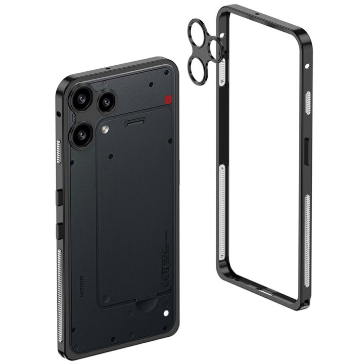 Чохол - бампер Metal Frame для Nothing Phone (3a) Lite із захисною рамкою на камеру