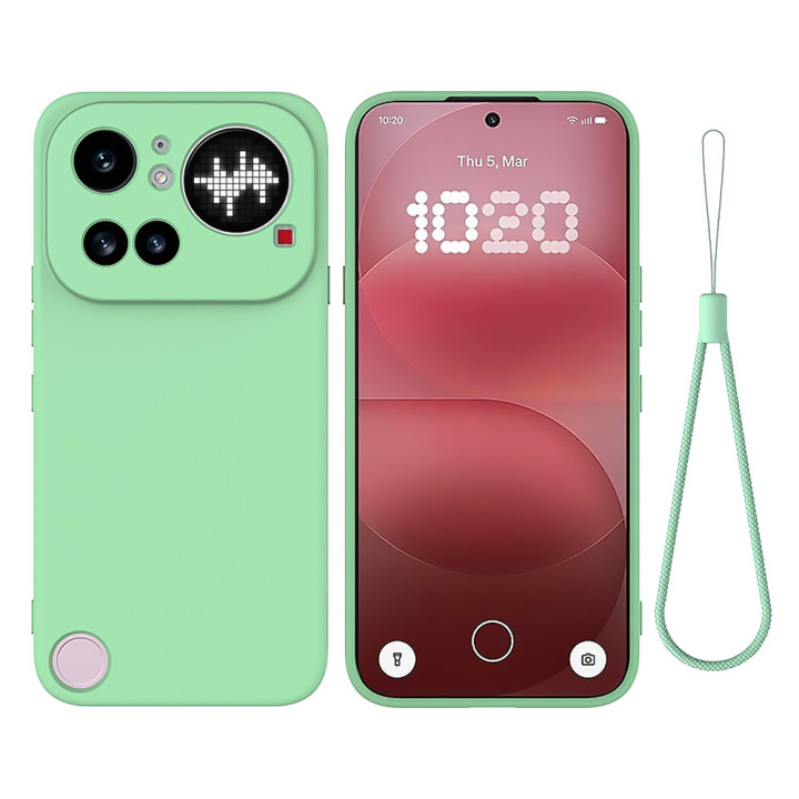 Чехол Silicone Cover Full для Nothing Phone (4a) Pro со шнурком - петлей