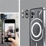Чехол накладка Metal Glass для Nothing Phone (2) с металлическим кольцом и дополнительной защитой на камеру