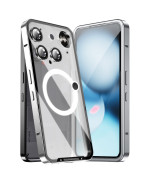 Чехол накладка Metal Glass Ring для Nothing Phone 3 с металлическим кольцом и дополнительной защитой на камеру
