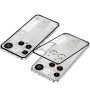 Противоударный чехол накладка Metal Glass для Nothing Phone 3 с защитой камер серебряный