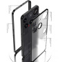Противоударный чехол накладка Metal Glass для Nothing Phone 3 с защитой камер серебряный