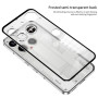 Противоударный чехол накладка Metal Glass для Nothing Phone 3 с защитой камер серебряный