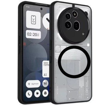Протиударний чохол - накладка Acryl Armor Ring для Nothing Phone (3a) Pro, Black
