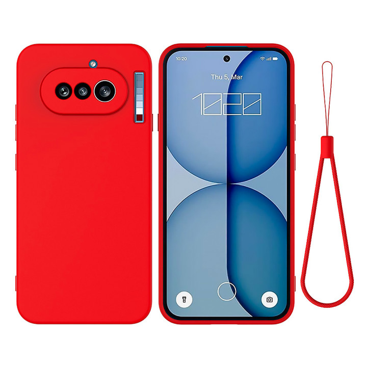 Чехол Silicone Cover Full для Nothing Phone (4a) со шнурком - петлей