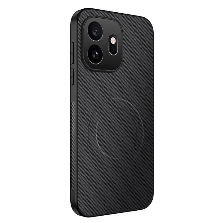 Чехол Carbon Shield with Ring для OnePlus 15T с поддержкой беспроводной зарядки