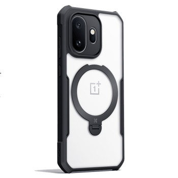 Противоударный чехол XUNDD Ring для OnePlus 15T с магнитным кольцом – подставкой, Black