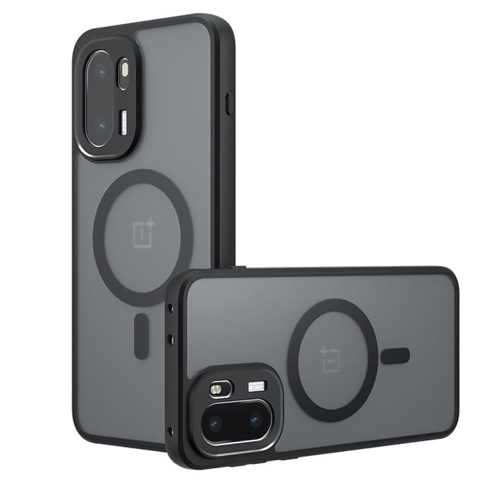 Матовый чехол Magsafe TPU+PC для Oneplus Ace 6 / 15R, Black