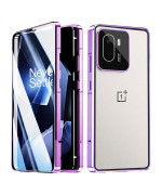 Магнітний чохол Metal Glass 360 для Oneplus Ace 6 / 15R із захистом екрану та камери