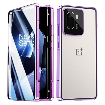 Магнітний чохол Metal Glass 360 для Oneplus Ace 6 / 15R із захистом екрану та камери