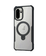 Протиударний чохол XUNDD Texture with Ring для Oneplus Ace 6 / 15R з магнітним кільцем - підставкою, Black