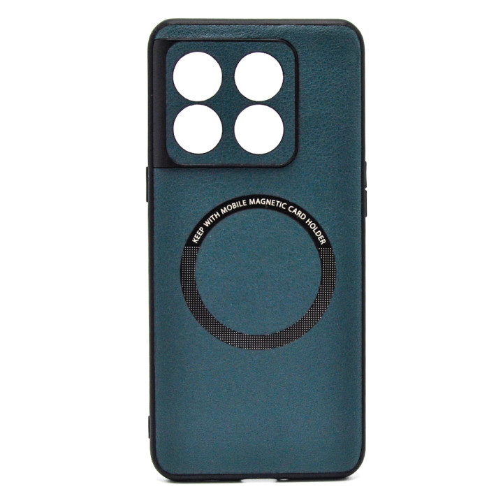Кожаный чехол - накладка Leather Hybrid Case для OnePlus 10T / Ace Pro с металлической вставкой