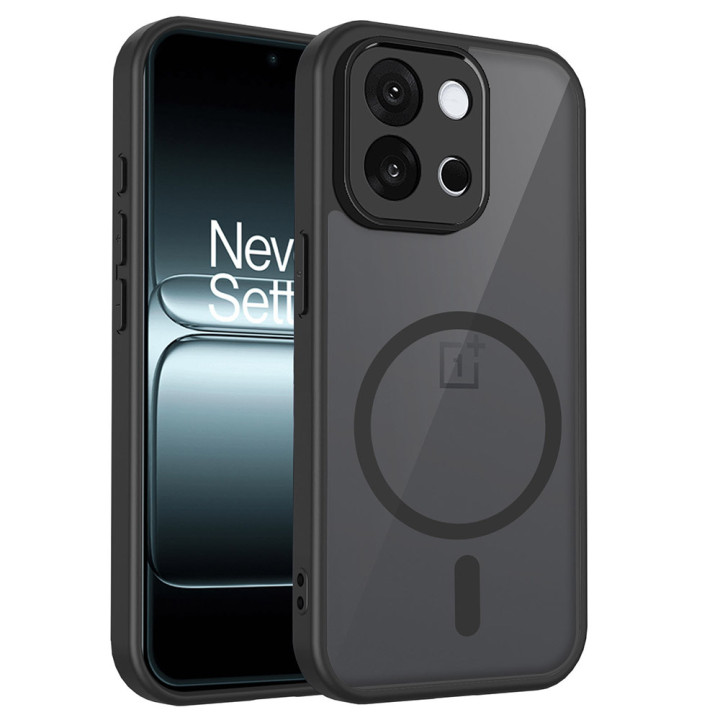 Матовый чехол Magsafe TPU+PC для Oneplus Nord 6 5G / Turbo 6, Black