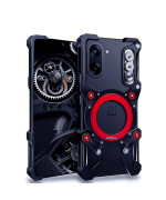 Чехол Metal Cyber Bamper для OnePlus Nord CE5 с кольцом и шнурком - держателем