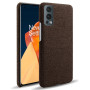 Чехол накладка Textile leather для OnePlus Nord 2 коричневый