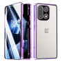 Магнітний чохол Metal Glass 360 для Oneplus 15 із захистом екрану та камери срібний