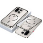 Чохол Metal Glass Air для Oneplus 15 з металевим кільцем та рамкою сірий