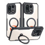 Противоударный чехол XUNDD Texture with Ring для Oneplus 15 магнитным кольцом – подставкой, Black
