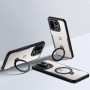 Противоударный чехол XUNDD Texture with Ring для Oneplus 15 магнитным кольцом – подставкой, Black