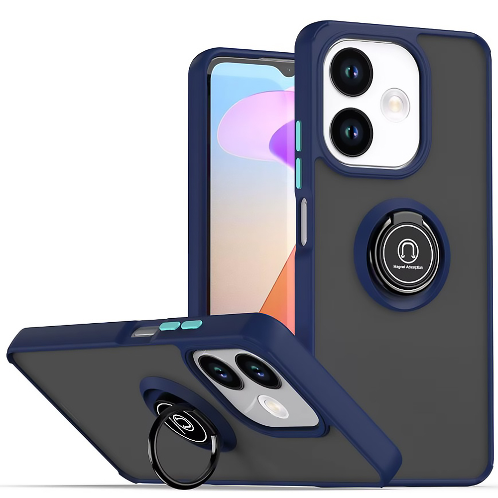 Чохол - накладка TPU Color Matte Ring для Oppo A5 Pro синій