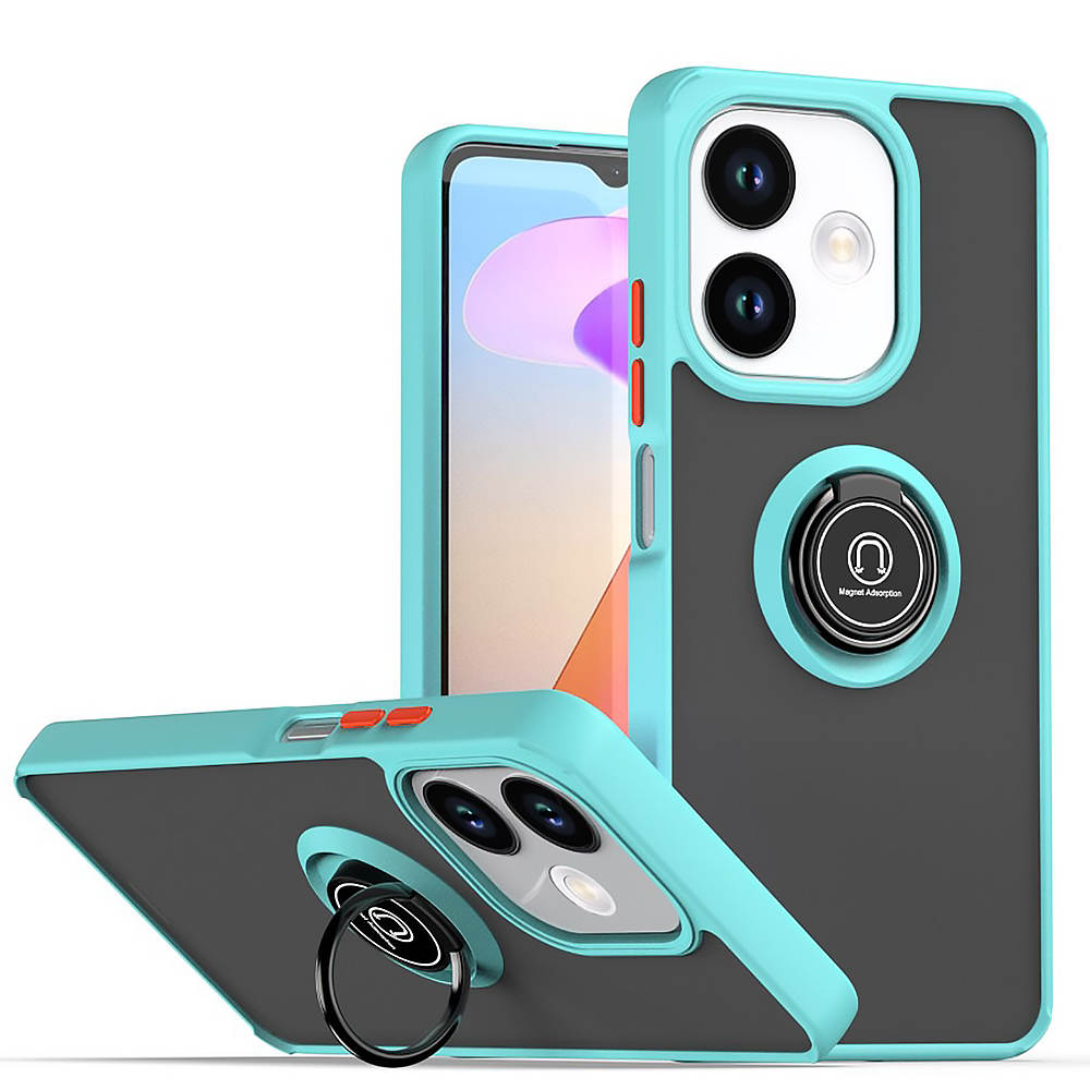 Чохол - накладка TPU Color Matte Ring для Oppo A5 Pro блакитний