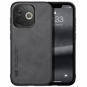 Кожаный чехол - накладка X&E для Oppo A5 Pro с металлической вставкой