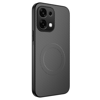 Чехол Carbon Shield with Ring для Oppo A6 Pro 4G / 5G с поддержкой беспроводной зарядки