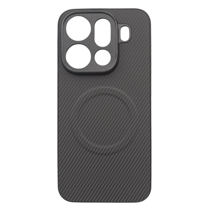 Чехол Carbon Shield with Ring для Oppo Find X9 Pro с поддержкой беспроводной зарядки