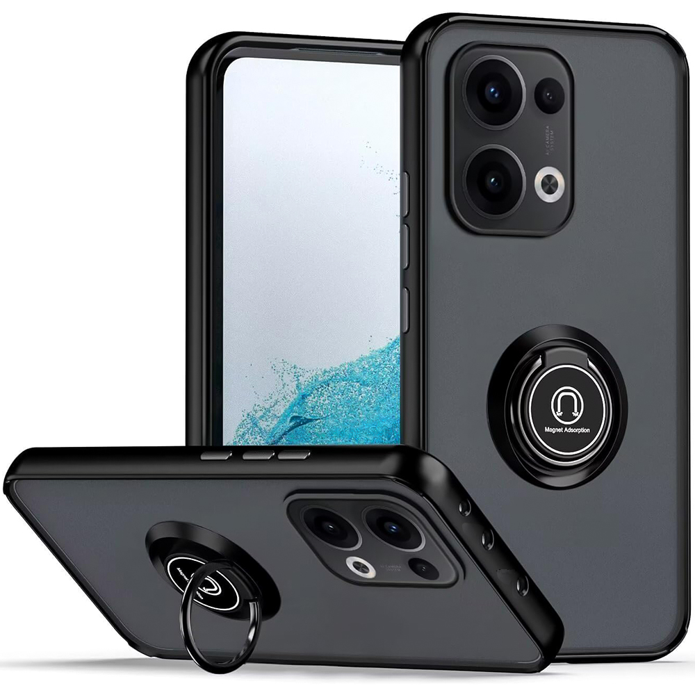 Чохол - накладка TPU Color Matte Ring для Oppo Reno13 чорний