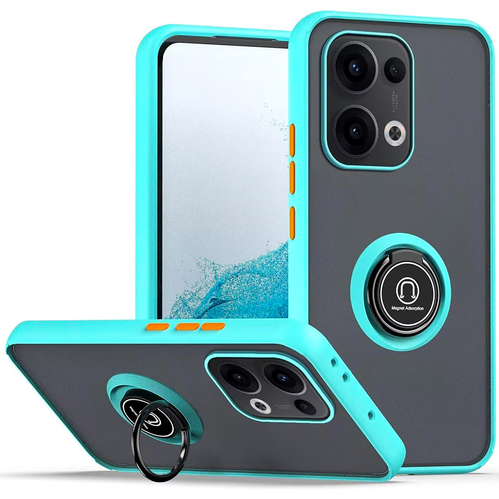 Чохол - накладка TPU Color Matte Ring для Oppo Reno13 блакитний