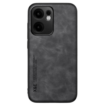 Кожаный чехол - накладка X&E для Oppo Reno13F 4G / 5G с металлической вставкой