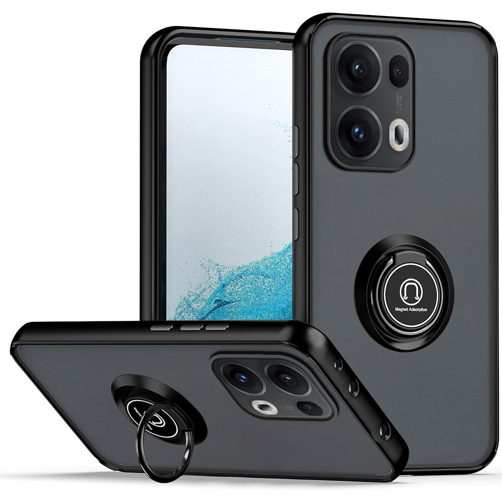 Чохол - накладка TPU Color Matte Ring для Oppo Reno13 Pro чорний