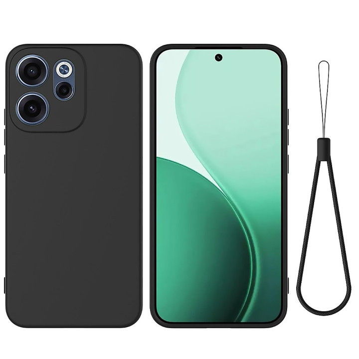 Чохол Silicone Cover Full для Oppo Reno15 F / FS зі шнурком - петлею