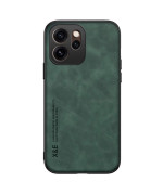 Кожаный чехол - накладка X&E для Oppo Reno15 F с металлической вставкой
