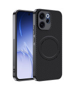 Чохол Carbon Shield with Ring для Oppo Reno15 Pro з підтримкою бездротової зарядки