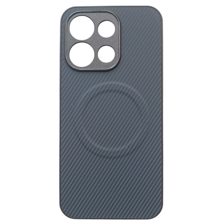 Чехол Carbon Shield with Ring для Oppo Reno16 F с поддержкой беспроводной зарядки
