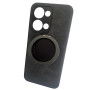 Чохол Velvet Magnetic Ring Case для Oppo Reno 13 5G коричневий