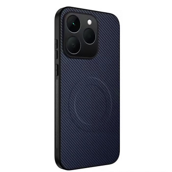 Чехол Carbon Shield with Ring для Realme 15T с поддержкой беспроводной зарядки