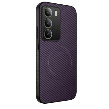 Чохол Carbon Shield with Ring для Realme C71 з підтримкою бездротової зарядки