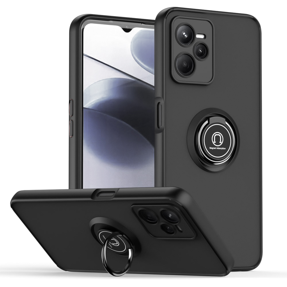 Чохол-накладка TPU Color Matte Ring для Realme C35 чорний