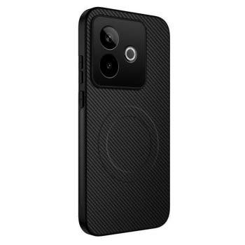 Чехол Carbon Shield with Ring для Realme GT 7T / GT 7 с поддержкой беспроводной зарядки