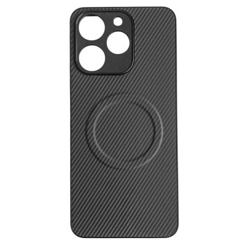 Чехол Carbon Shield with Ring для Realme Note 70 4G / Note 70T с поддержкой беспроводной зарядки